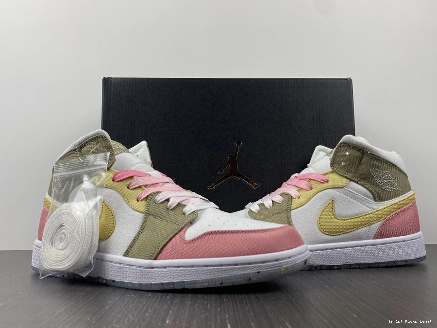 SE Green  (GS) Pastel Grind DJ0338-100 Jordan 1 Vivid Mid 0425